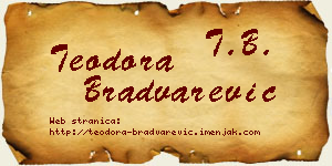 Teodora Bradvarević vizit kartica